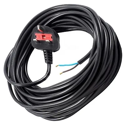 2 Core Electric Mains Power Lead Plug Cable For QUALCAST Lawnmower 12M XL Long • £15.69