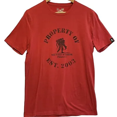 Under Armour Heatgear Freedom Wounded Warrior Project Red T-Shirt Mens Small WWP • $14.88