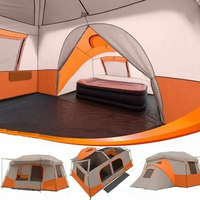 11 Person 3 Room Instant Cabin Tent Ozark Trail Outdoor Camping & Private Room • $183.14