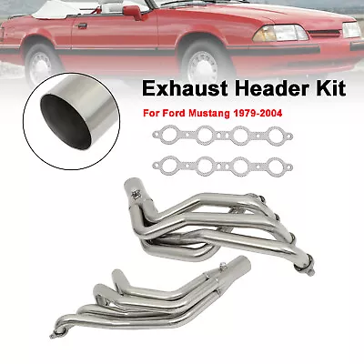 NEW 1× Stainless Exhaust Header Kit For Ford Mustang 79-04 / LS1 LS2 LS3 LS6 LS9 • $230.66
