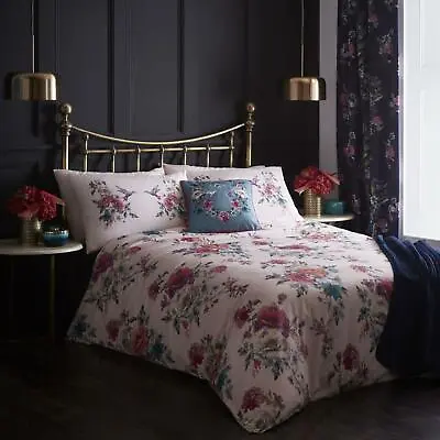£15 • Buy Oasis Floral Duvet Cover Sets Luxury 100% 180TC Bedding Bed Sets Bed Linen