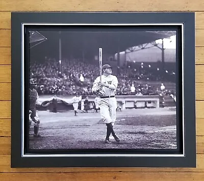 Babe Ruth Photo On Canvas 16 X 20 Professionally Mounted Floater Frame 21 X 25 • $449