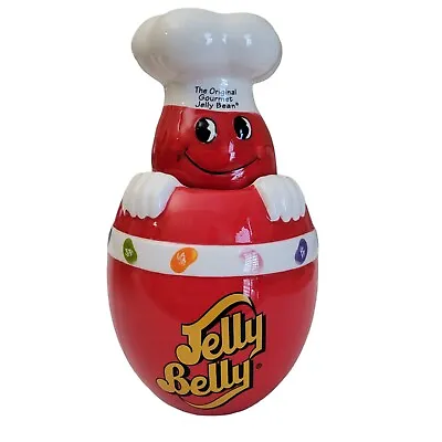 £9.22 • Buy Jelly Belly-The Original Gourmet Jelly Bean-Jar-Canister-Red Ceramic EUC