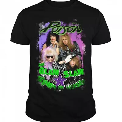 FREESHIP Rare Poison Vintage Band Short Sleeve Men S-5XL Shirt 1D940 • $17.99