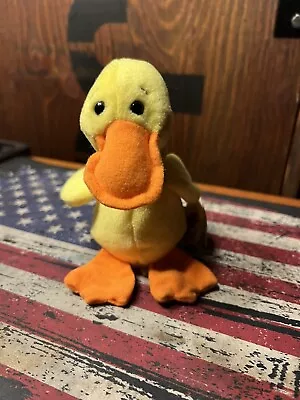 “Quackers” - 1994 Ty Beanie Baby The Duck - “ P.V.C. - Made In Indonesia • $4.99
