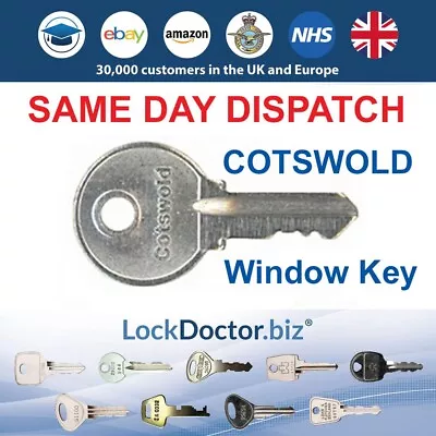 Cotswold Steel COT3 Window Handle Replacement Key KWL16 (**Same Day Dispatch**) • £2.85