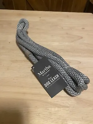 Martha Stewart Braided Rope Dog Leash 6ft Gray NWT • $12.95