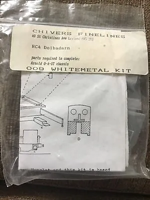 £30 • Buy Chivers Finelines RC4 Dolbadarn 009 White Metal Kit Unused