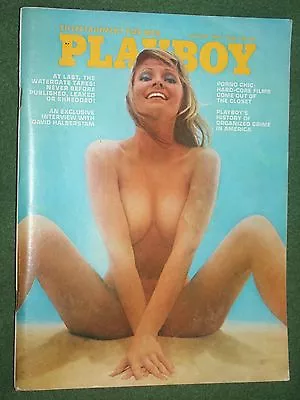 Playboy Aug 1973 Phyllis Coleman POM Marilyn Chambers David Halberstam Interview • $9