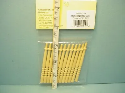 Miniature Staircase Spindles (12 Pcs) #HW7019 Houseworks 1/12th • $4.50