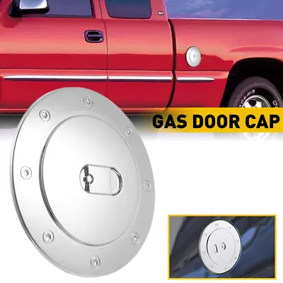 Triple Chrome Fuel Tank Gas Door Cap Cover For CHEVY SILVERADO 99-06 Accessories • $14.99
