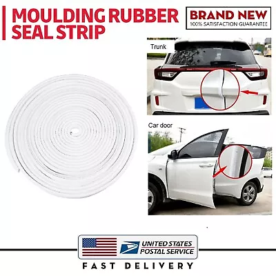 6M White Car Rubber Seal Strip Door Window Trim Edge Noise Sealed Moulding Parts • $11.99