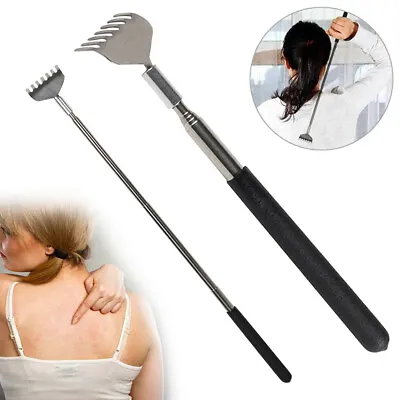 Metal Stainless Back Scratcher Telescopic Extendable Itching Aid Extender To..x • $2.63