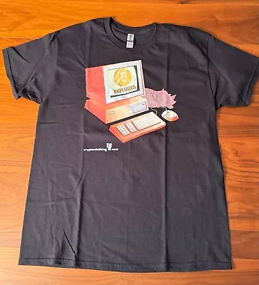 Vintage Bitcoin Btc Crypto T-shirt Pre-owned Size Large Upc00013 • $0.99
