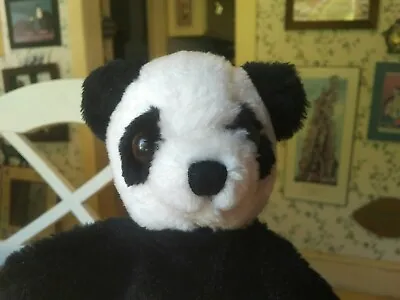 Vintage Plush 1975 Dakin Nature Animals Panda Puppet Teddy Bear 10in EUC • £14.47