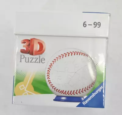 Ravensburger 3D Baseball Puzzle 55 Pieces Complete Level 1 Ages 6-99 11-868 • $16.99