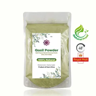 Qasil Powder Natural Cleanser Skin Care Relief Acne Facial Mask Hair Mask Ghasul • £8.99