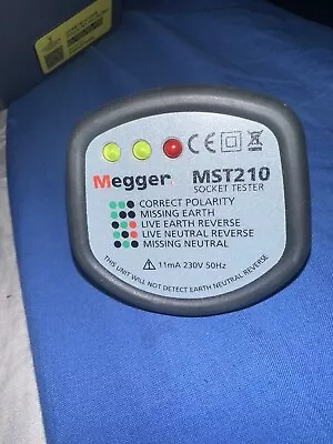 Megger MST210 Electrical Mains UK Socket Tester 13AMP With LED Indication • £8.17