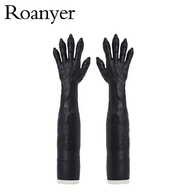 Smitizen Silicone Black Monster Gloves Fake Tiger Hand BDSM Fetish Halloween  • $247.48