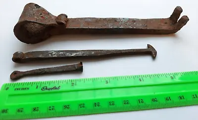 $77 • Buy Vintage Ancient Bronze Key Antique Padlock Mortise Lock Tool Set 3 Pcs