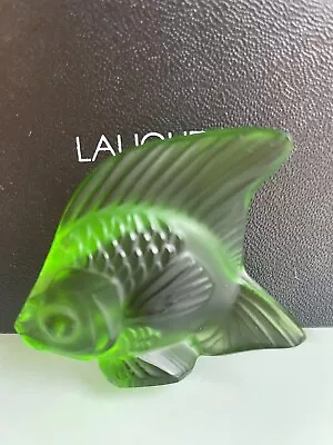 Lalique Angel Fish Crystal Glass- Mid Green • £44