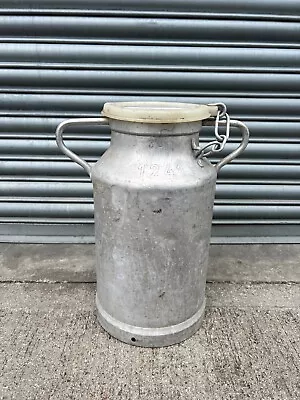 Galvanised Milk Churn With Plastic Lid • £60