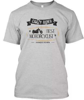 Crazy Motorcycle Rider Enthusiast T-Shirt Made In The USA Size S To 5XL • $22.52