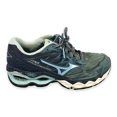 Mizuno Womens Wave Creation 20 Running Shoes Blue 411061 Low Top Lace Up 6 • $34.99