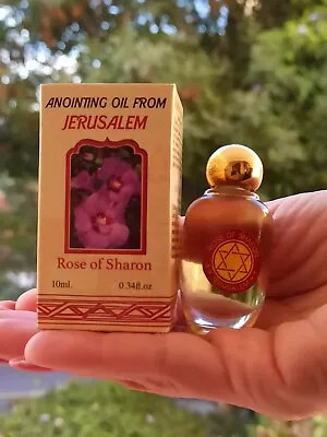 Anointing Oil Rose Of Sharon Blessing From Jerusalem  Product Of Holy Land Gift  • £11.97