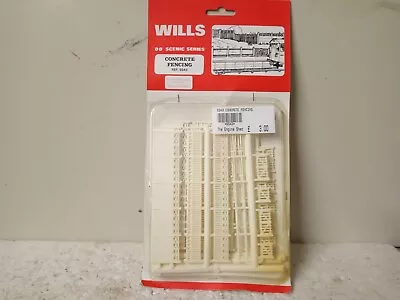 OO Gauge Model Railways  Concrete Fencing By Wills Scenic Series MINT • £3.99