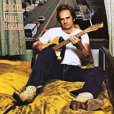 MERLE HAGGARD Big City BANNER 2x2 Ft Fabric Poster Tapestry Flag Album Cover Art • $19.95