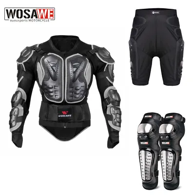 Adult Motorcycle Bicycle Riding Suit Armor Knee Hip Pants Fall Wear Protective • $36.83