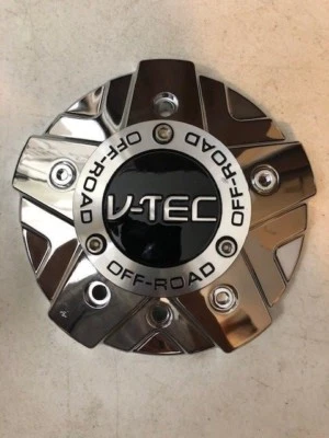 $59.99 • Buy V-TEC Wheels C394-CL C-394-65EC Chrome Wheel Center Cap