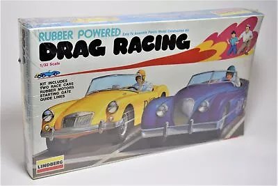 Lindberg 2109 1/32 Scale MG Roadster & Jaguar Roadster Rubber Powered Model Kit • $39.99