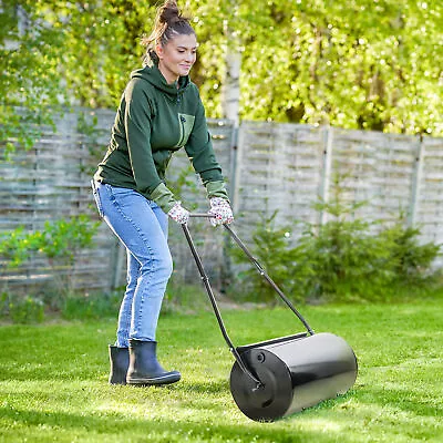 Heavy Duty Garden Lawn Roller Push Tow Water Sand Filled 46L Equipment Manual • £49.99