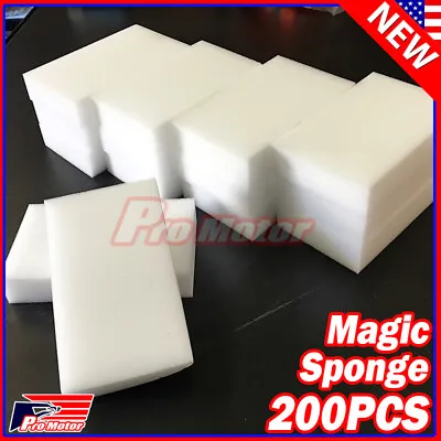 Lot 200pcs Magic Sponge Eraser Melamine Cleaning Foam Thick Home Washing Tool • $24.80