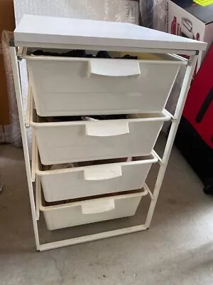 4 Plastic Drawers Storage Unit • $45