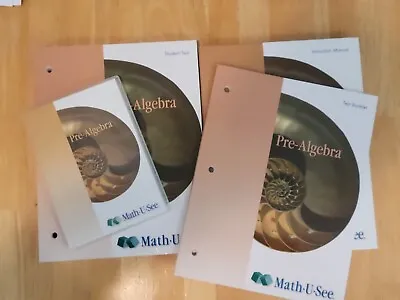 Math U See Pre Algebra Book DVD Set • $149