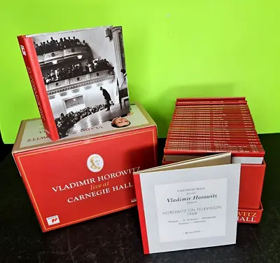 VLADIMIR HOROWITZ Live At Carnegie Hall - 41 CD + DVD + HB Book SONY Boxed Set • $219.95