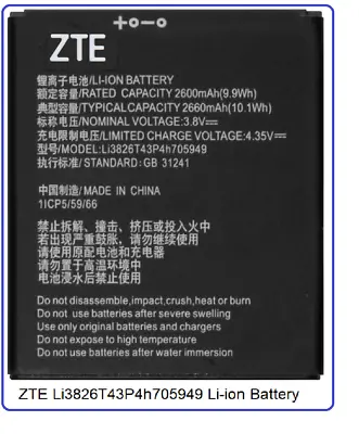 ZTE Li3826T43P4h705949  Battery   ZTE Blade A5 A3 • $9.50