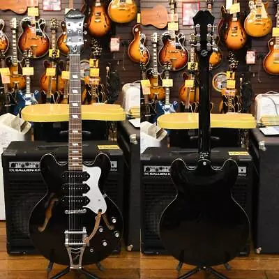 Epiphone Riviera P-93 Electric Guitar 6String Right-Handed Black White Silver • $987.86