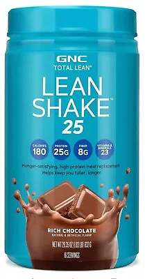 X2 Gnc Total Lean LEAN SHAKE 25 1.4lb (12 Serv) Meal Replace 🍫 Rich Choc B.B  • $34.95