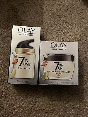 (2 PACK) Olay Total Effects 7 In One Night Firming Cream & Moisturizer 1.7 OZ • $25