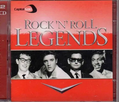 Capital Gold Rock 'N' Roll Legends - 2CD 64 Tr (Elvis Little Richard Doo-wop) • £1.99