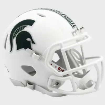 Michigan State Spartans NCAA Mini Speed Football Helmet 2023 Matte White - NCAA. • $32.99