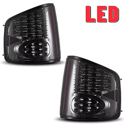 LED Tail Lights Rear Lamps For 94-04 Chevy S-10 Pickup GMC Sonoma Chrome/Smoke • $86.99