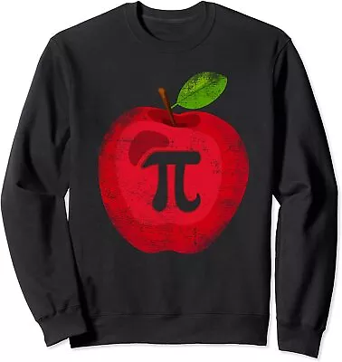 Apple Pi Day Math Lover Teacher 3.14 Apple Pie Pun Unisex Crewneck Sweatshirt • $26.99