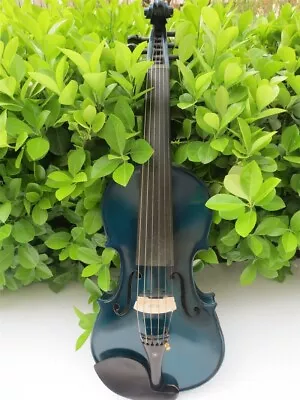 Hand Made 6 Strings Solid Wood 4/4 Electric Violin +Acoustic Violin W/case.bow • $199