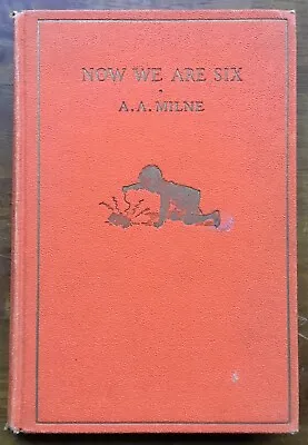$59.95 • Buy VG 1927 HC First US Edition Now We Are Six Winnie Pooh AA Milne Ernest Shepard 