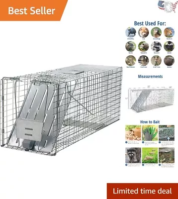 1-Door Humane Animal Trap - Safe & Secure Catch For Raccoons Cats Groundhogs • $128.99